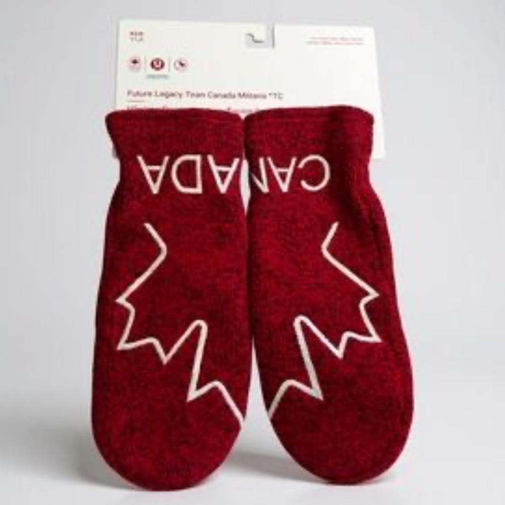Lululemon NEW Team Canada Knit Fleece Olympic Future Legacy Mittens TC Sweater